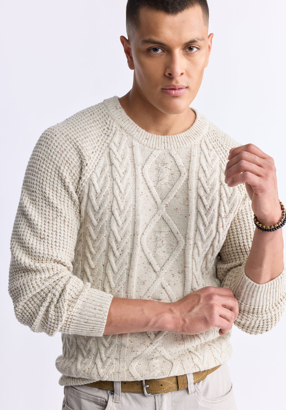 Cream sweater mens shop