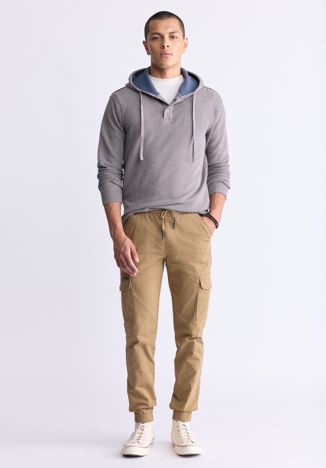 Kafom Men's Hooded Long Sleeve Top, Sky Grey – Buffalo Jeans CA