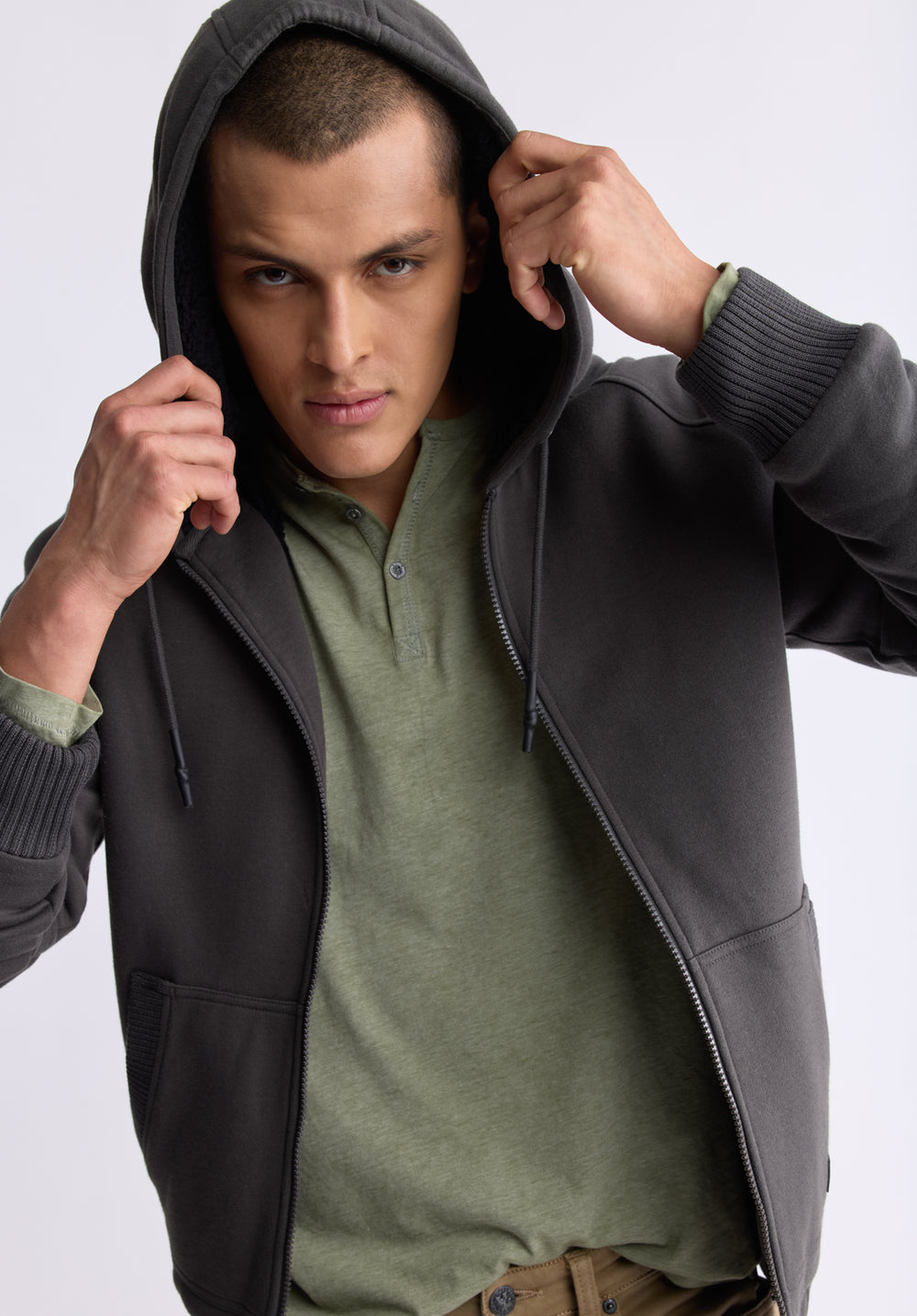 Buffalo Jeans Men s Fasox Zip Up Hooded Jacket