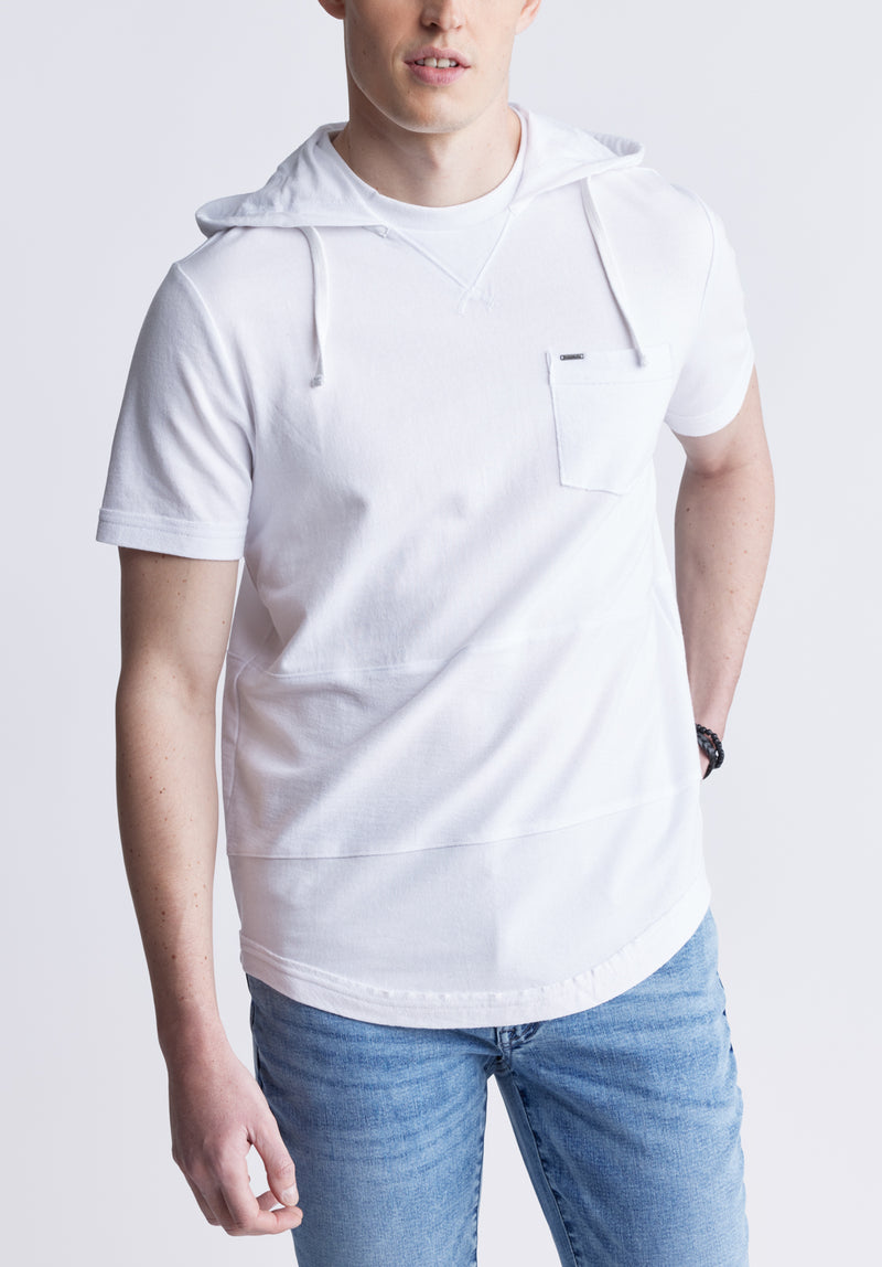 Mens hoodie short sleeve discount