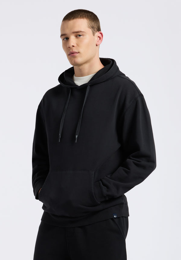 Buffalo David Bitton Finley Men's Relaxed Pullover Hoodie color BLACK