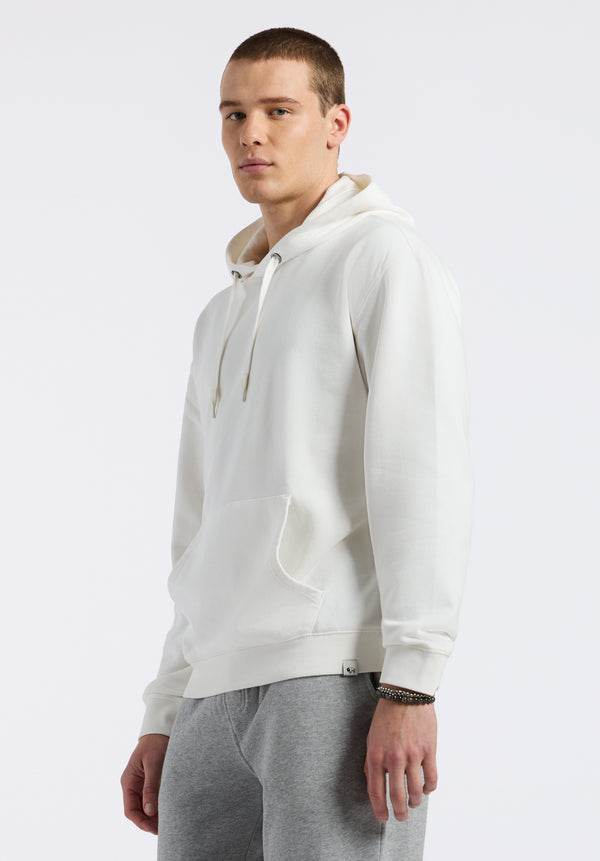 Buffalo David Bitton Finley Men's Relaxed Pullover Hoodie color MILK