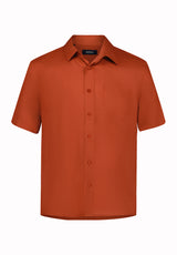Buffalo David Bitton Sirilo Men's Short Sleeve Shirt COLOR Baked Apple Red 