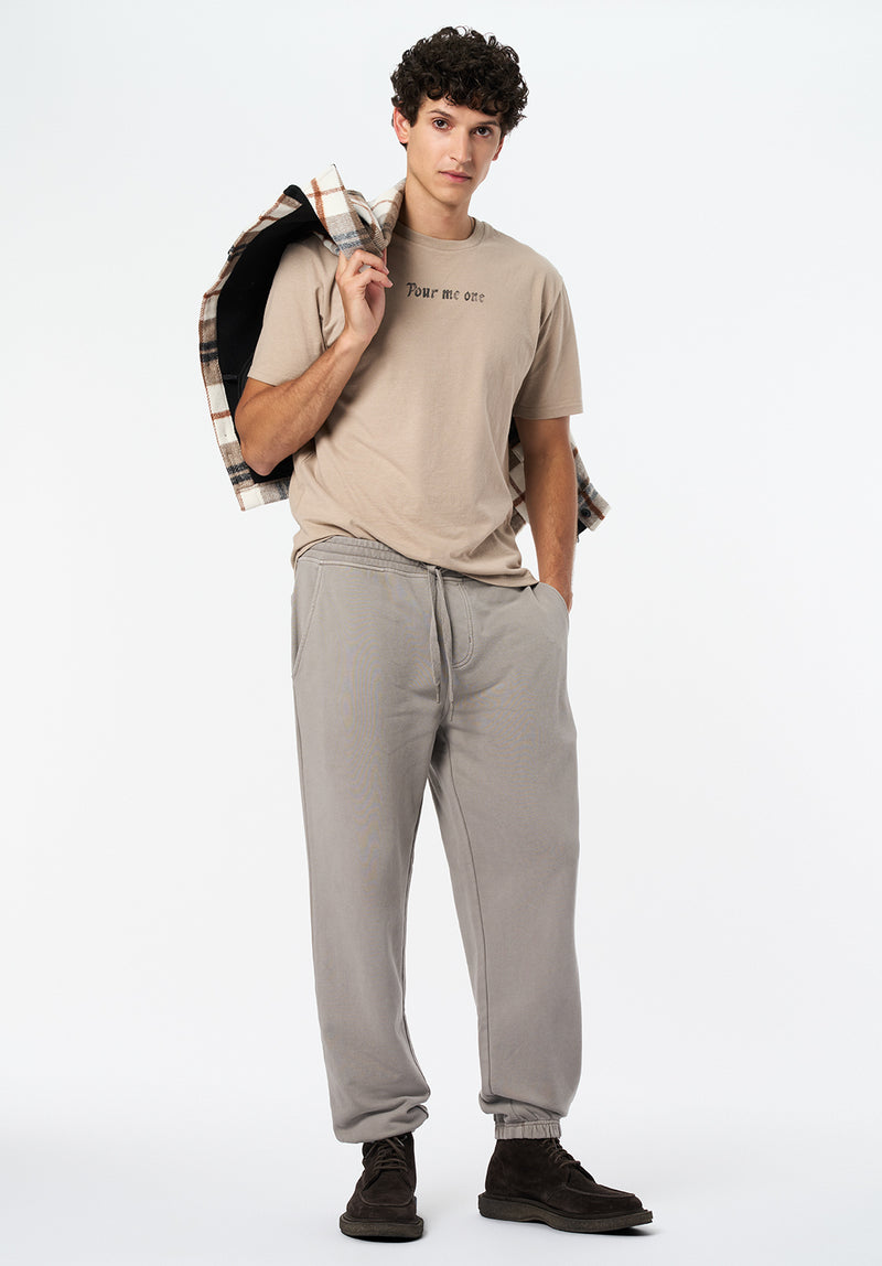 Patto Men's Relaxed Jogger Pants color DRIFTWOOD