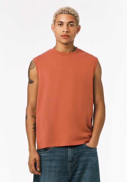 Buffalo David Bitton Kingster Men's Relaxed Fit Jersey Tank COLOR Mineral Red 