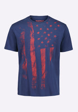 Buffalo David Bitton Talla Men's  Graphic T-Shirt with American Flag Print color 