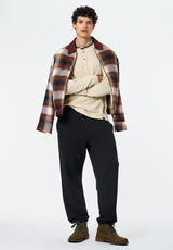 Kandid Men's Long-Sleeve Relaxed Henley Top color PEYOTE