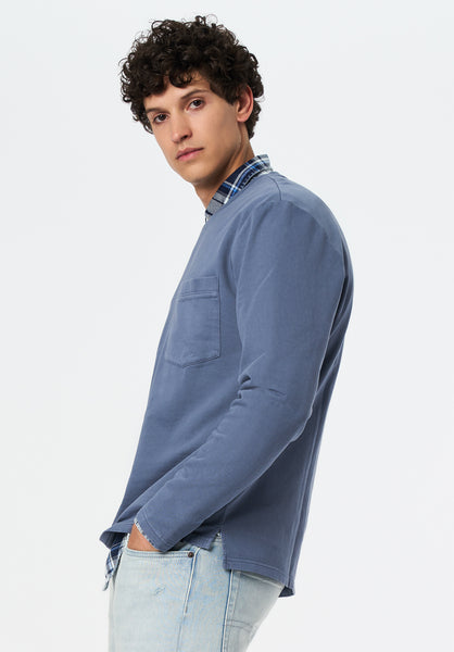 Kade Men's Long Sleeve Relaxed Pocket Top color MIRAGE