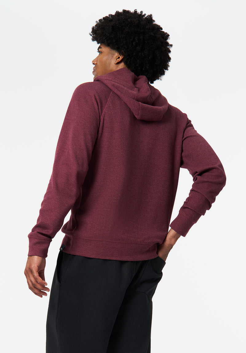Kimber Men's Relaxed Hooded Sweatshirt color MAROON BANNER