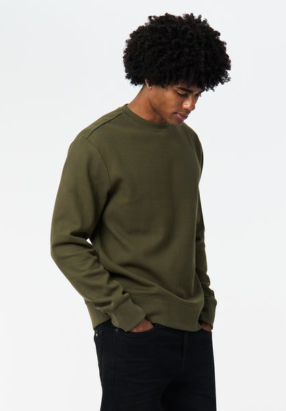 Kaya Men's Relaxed Crewneck Sweatshirt color FERN