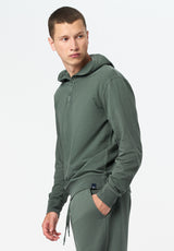 Kaye Men's Relaxed Pullover Hoodie color DARK FOREST
