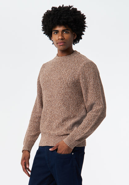 Waylon Men's Crew Neck Sweater color WOODSMOKE