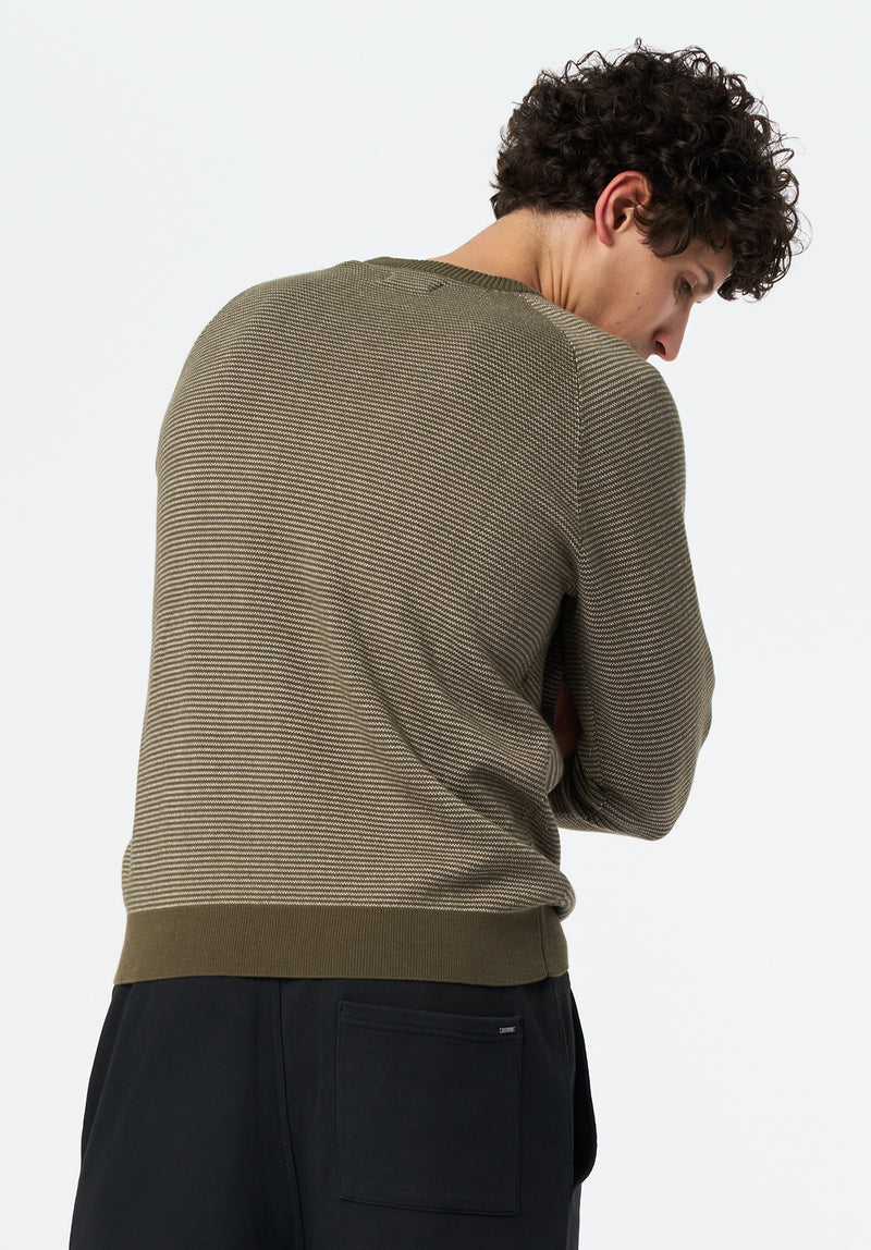 Watford Men's Crew Neck Sweater color FERN