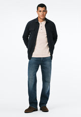 Samme Men's Long-Sleeve Plaid Blanket Shirt color MIDNIGHT BLUE