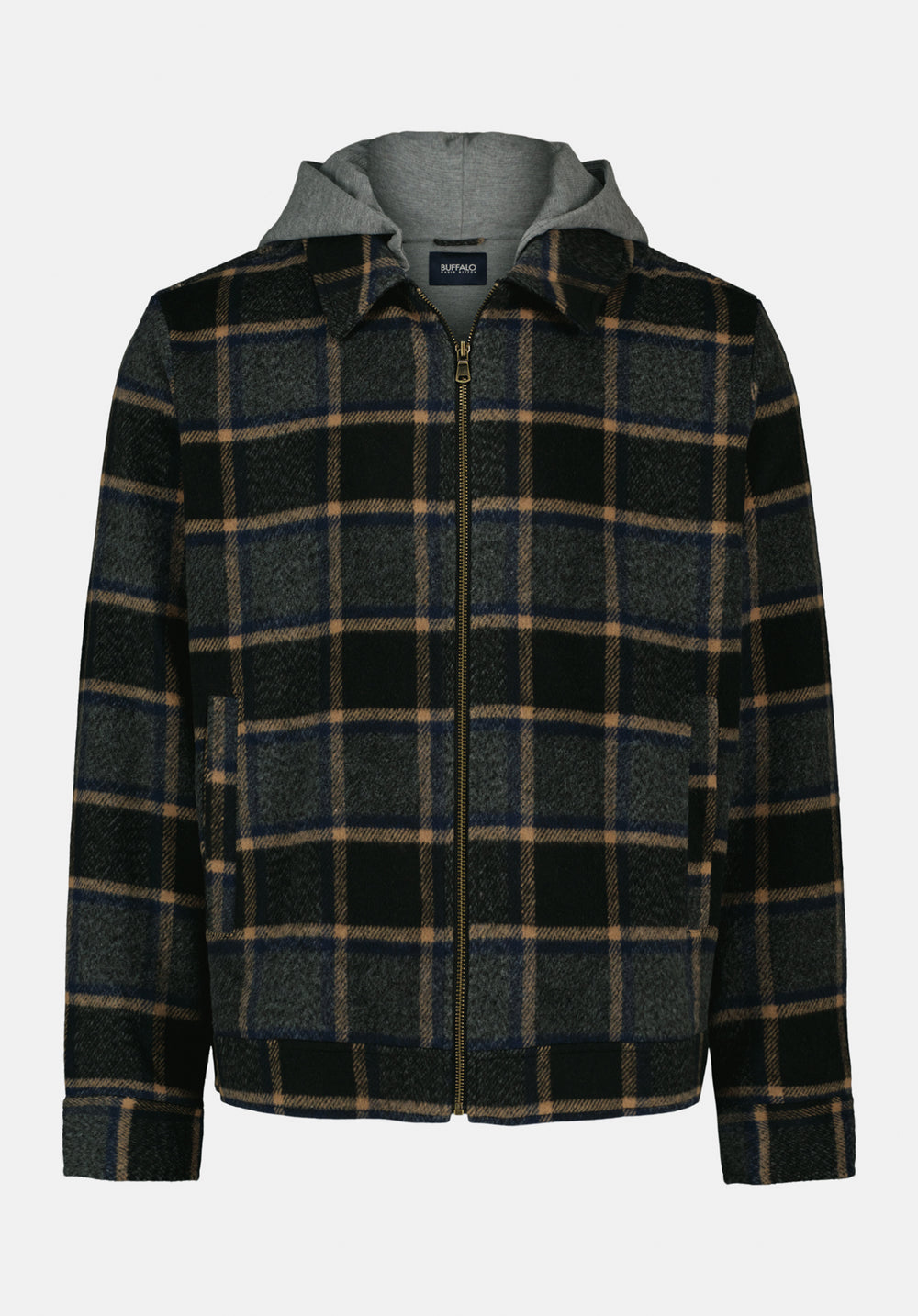 Jude Men's Boxy Plaid Jacket, CHARCOAL – Buffalo Jeans CA