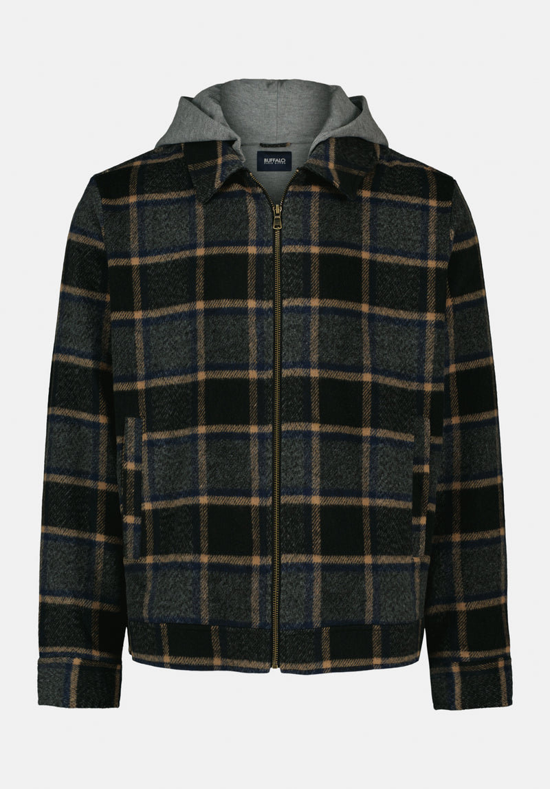 Jude Men's Boxy Plaid Jacket, CHARCOAL – Buffalo Jeans CA