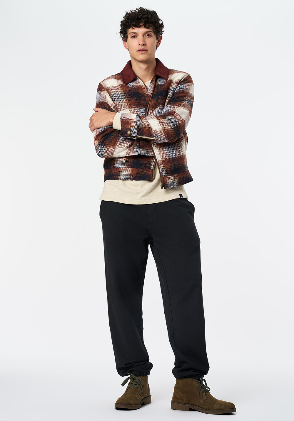 Julio Men's Boxy Plaid Jacket, TAN – Buffalo Jeans CA