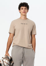 Thayer Men's Graphic T-Shirt with Old Fashioned Cocktail Print color TUFFET