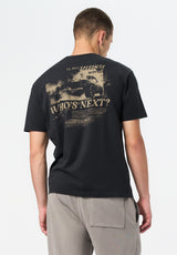 Tilden Men's Graphic T-Shirt with Speedway Print color BLACK