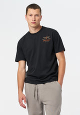 Tilden Men's Graphic T-Shirt with Speedway Print color BLACK