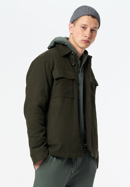 Jace Men's Shacket color FERN
