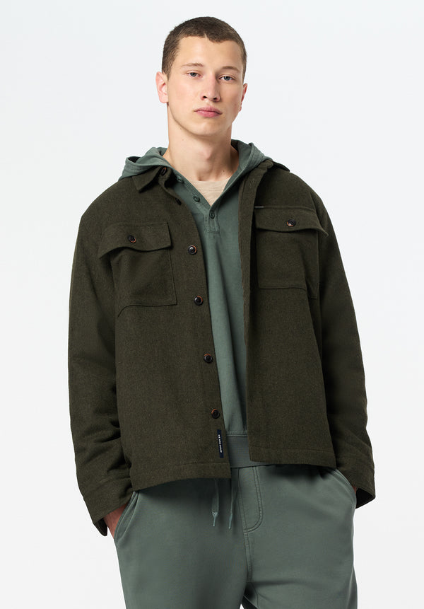 Jace Men's Shacket color FERN