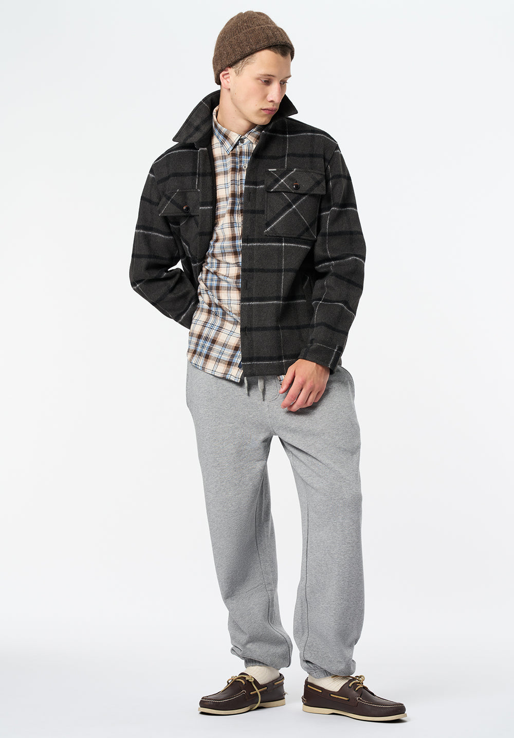 Jace Men's Plaid Shacket, Charcoal – Buffalo Jeans CA
