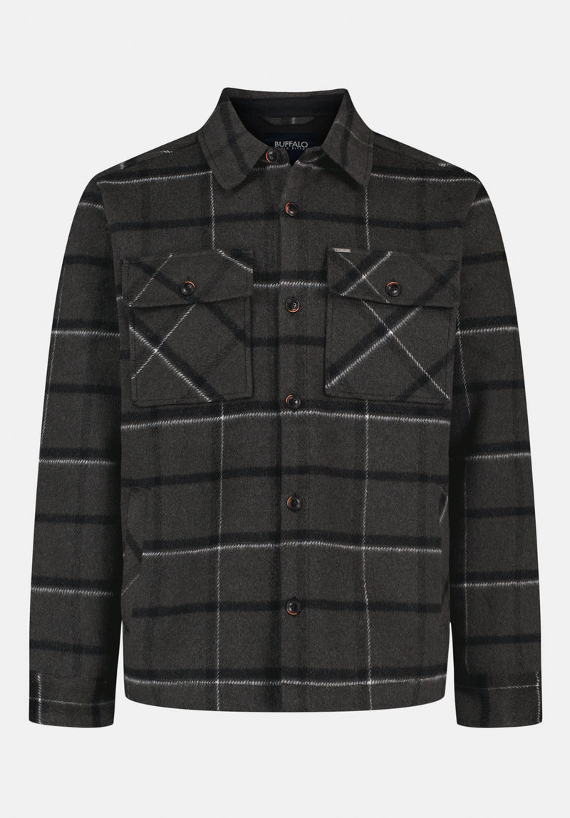 Jace Men's Plaid Shacket, CHARCOAL – Buffalo Jeans CA