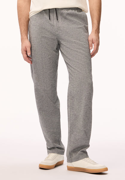 Pilsen Men's Straight-Leg Pull-On Pants, Heather Black - BM24724