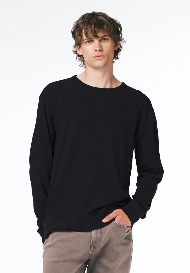 Kalder Men's Long-Sleeve Relaxed Top color BLACK