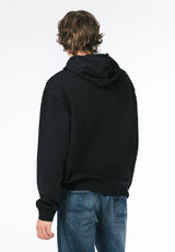 Finley Men's Relaxed Hooded Sweatshirt color BLACK