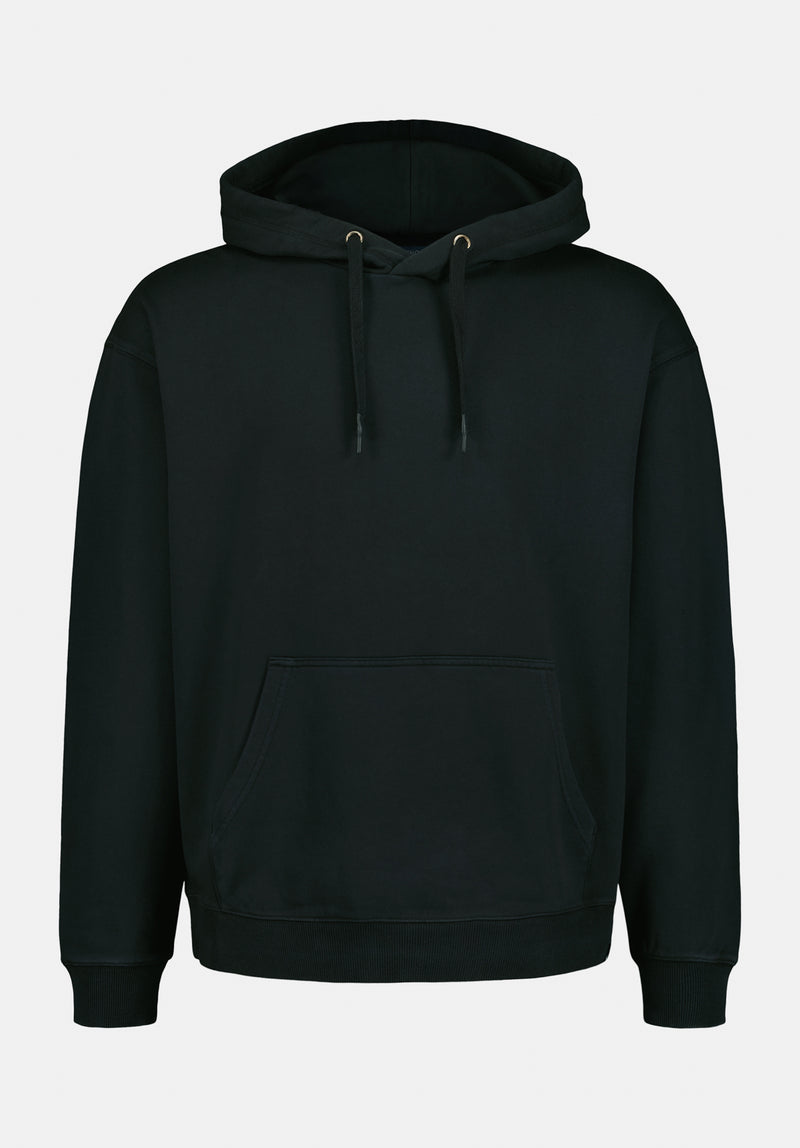 Finley Men's Relaxed Hooded Sweatshirt color BLACK