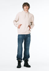Finley Men's Relaxed Hooded Sweatshirt color HEATHER BEIGE