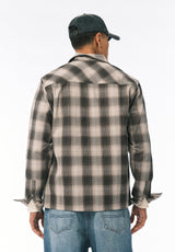 Samuel Chemise à Carreaux pour Homme à Manches Longues, Charbon - BM24753