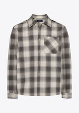 Samuel Chemise à Carreaux pour Homme à Manches Longues, Charbon - BM24753