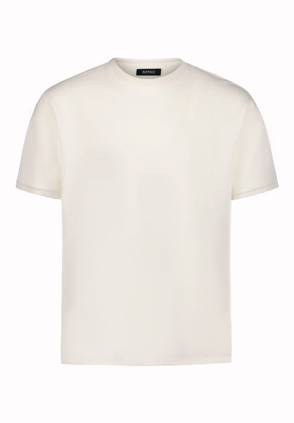 Buffalo David Bitton Kellen Men’s Textured Knit Tee COLOR Milk 