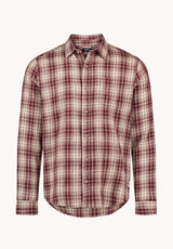 Buffalo David Bitton Saroz Men's Plaid Long Sleeve Shirt, Decadent Chocolate 