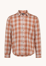 Buffalo David Bitton Saroz Men's Plaid Long Sleeve Shirt, Coconut Shell 