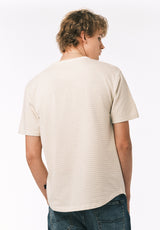 Buffalo David Bitton Kehlani Men’s Striped Short Sleeve Henley COLOR Milk 