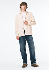 Sinclair Men’s Long-Sleeve Corduroy Shirt color BUTTERCREAM