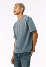 Buffalo David Bitton Kandor Men’s Short Sleeve Henley COLOR Mirage 