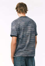 Buffalo David Bitton Kirion Men’s Striped Tee COLOR Faded Denim 