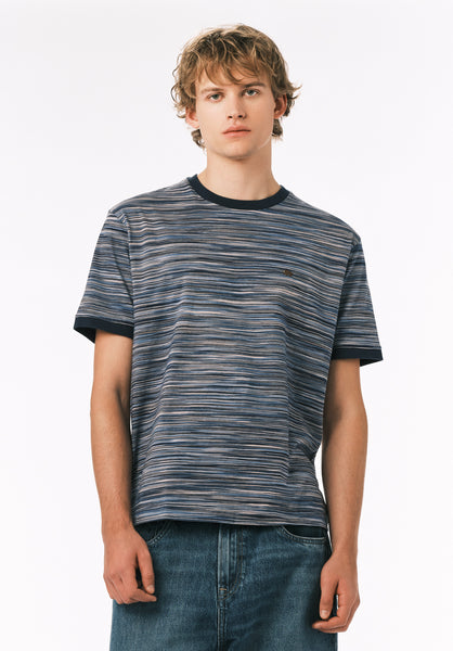 Buffalo David Bitton Kirion Men’s Striped Tee COLOR Faded Denim 