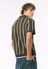 Buffalo David Bitton Waldir Men’s Short Sleeve Sweater Shirt COLOR Fern 