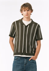 Buffalo David Bitton Waldir Men’s Short Sleeve Sweater Shirt COLOR Fern 