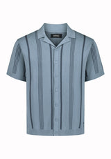 Buffalo David Bitton Waldir Men’s Short Sleeve Sweater Shirt COLOR Faded Denim 