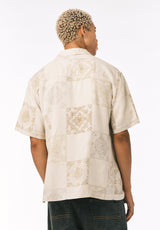 Buffalo David Bitton Sandro Men’s Printed Short Sleeve Camp Shirt COLOR Boulder 