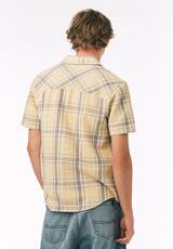 Buffalo David Bitton Sulian Men’s Short Sleeve Plaid Shirt COLOR Boulder 