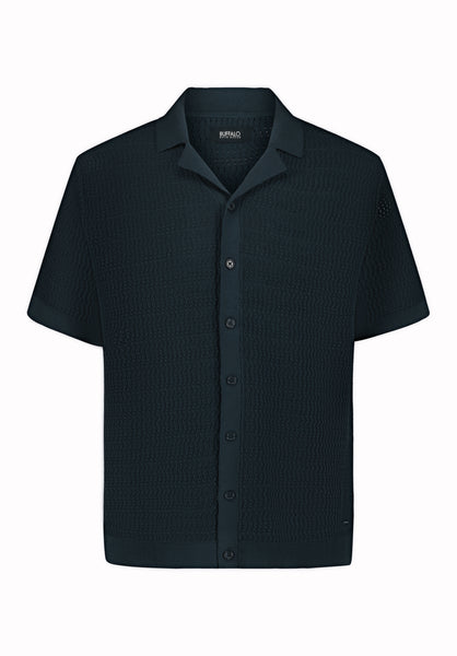 Buffalo David Bitton Waldir Men’s Short Sleeve Sweater Shirt COLOR Whale 