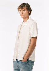 Buffalo David Bitton Soriel Men’s Short Sleeve Shirt COLOR Milk 